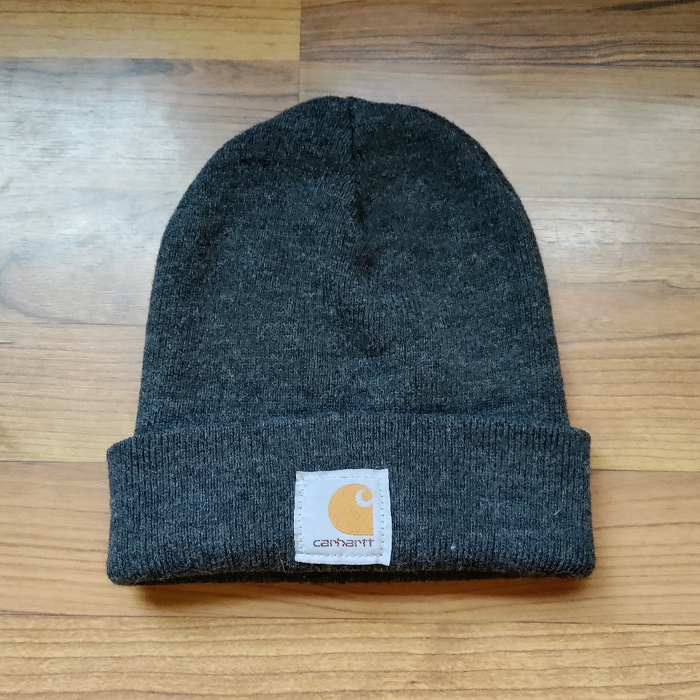 *New* Grey/Gray Carhartt Knit Cuffed Beanie Hat